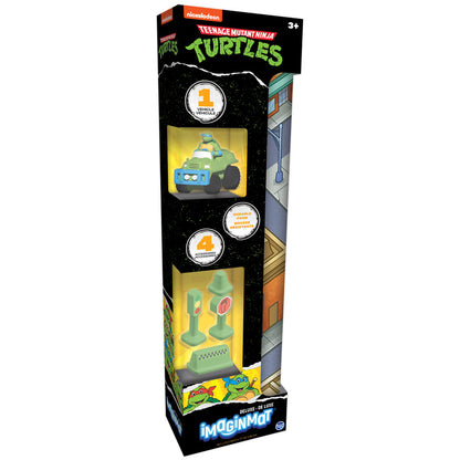 Imaginmat: Deluxe - TMNT - Floor Playmat & Toy Car, 30.5 x 20.5"