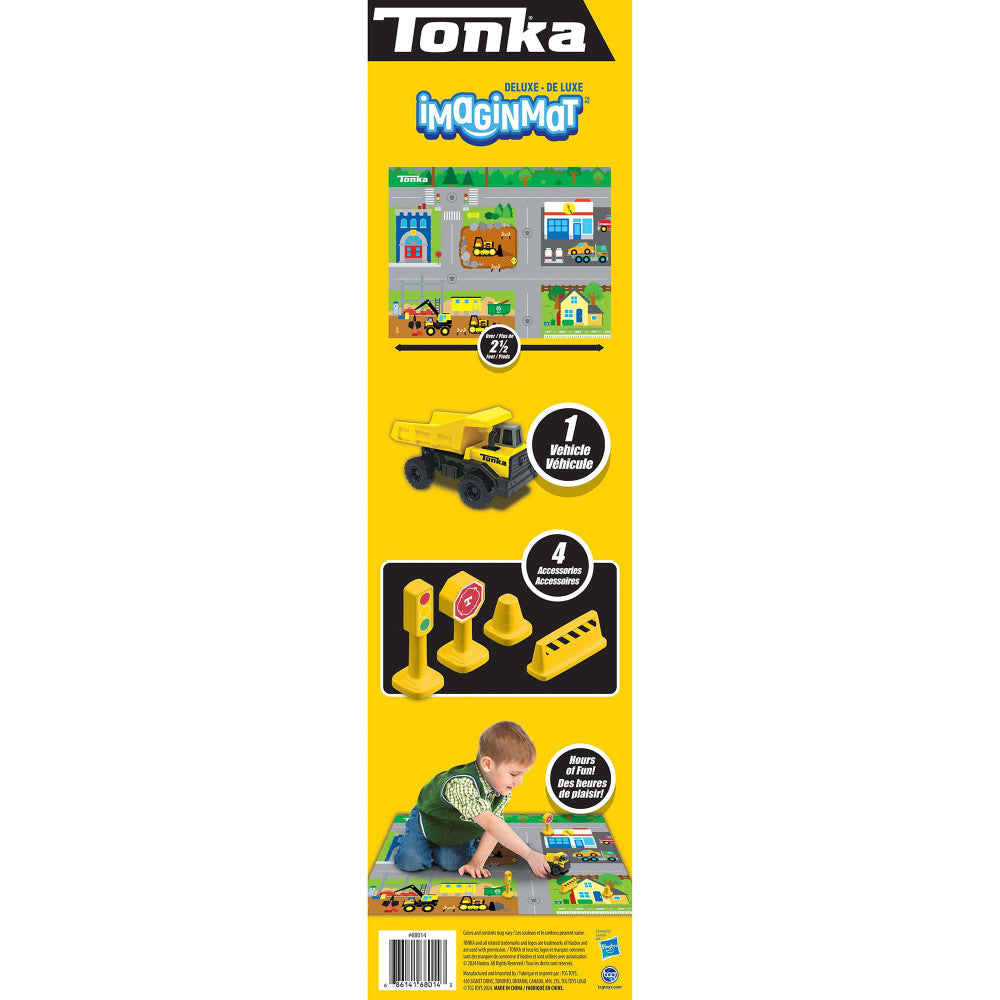 Imaginmat: Deluxe - Tonka - Floor Playmat & Toy Car, 30.5 x 20.5"