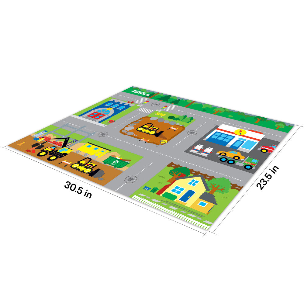 Imaginmat: Deluxe - Tonka - Floor Playmat & Toy Car, 30.5 x 20.5"