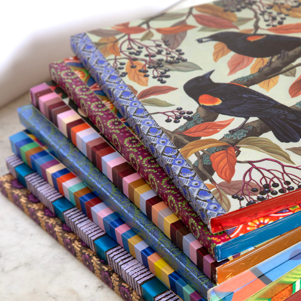 eeBoo Piece & Love: Autumn Blackbirds Gilded Journal - Hardcover Adult Diary Book