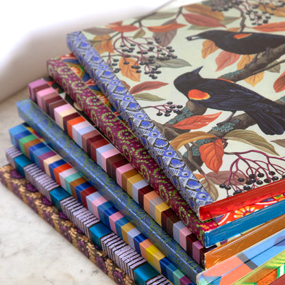 eeBoo Piece & Love: Autumn Blackbirds Gilded Journal - Hardcover Adult Diary Book