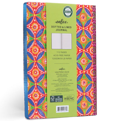 eeBoo Piece & Love: Luisa's Pattern Gilded Journal - Hardcover Adult Diary Book