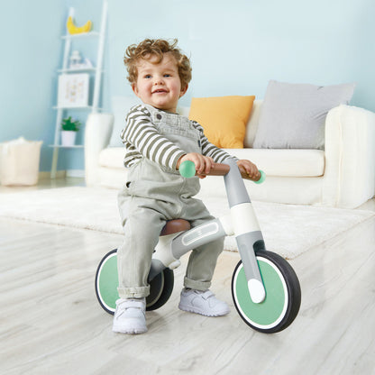 Hape: First Ride Balance Bike - Light Green - Lightweight 3 Wheeled Tricycle