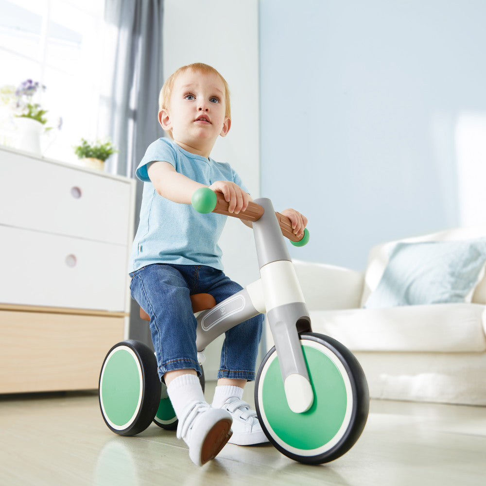 Hape: First Ride Balance Bike - Light Green - Lightweight 3 Wheeled Tricycle