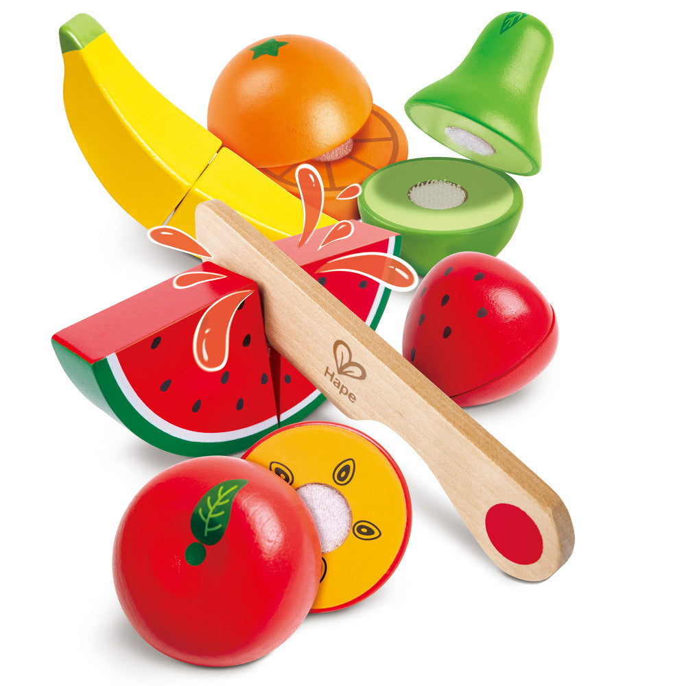Hape: Fruit Set - 7pc, Wooden Food Play Set, Kids Age 3+
