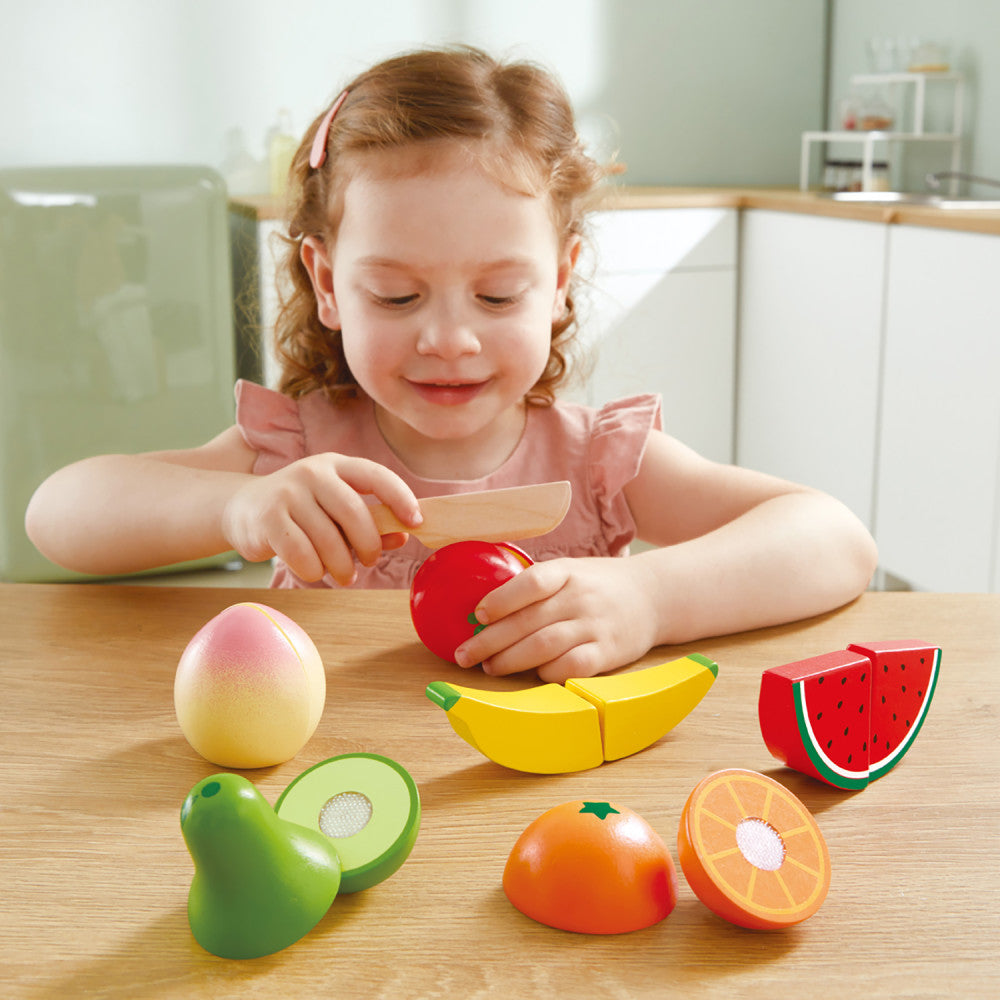 Hape: Fruit Set - 7pc, Wooden Food Play Set, Kids Age 3+