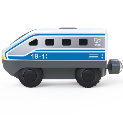Hape: Intercity Battery Powered Locomotive Set - 4 Different Colored Toy Trains