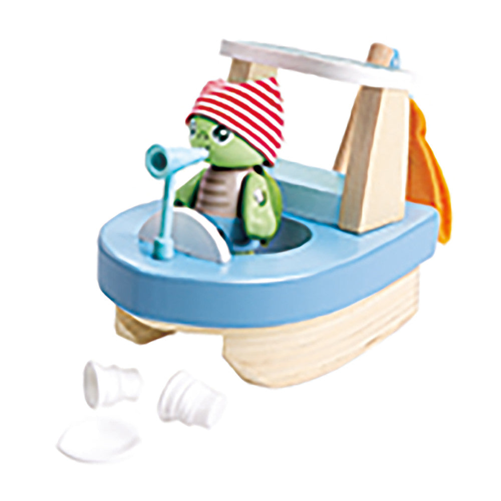 Hape: Ocean Rescue Playset - 47pc Wooden 2 Level Doll House w/ Slide