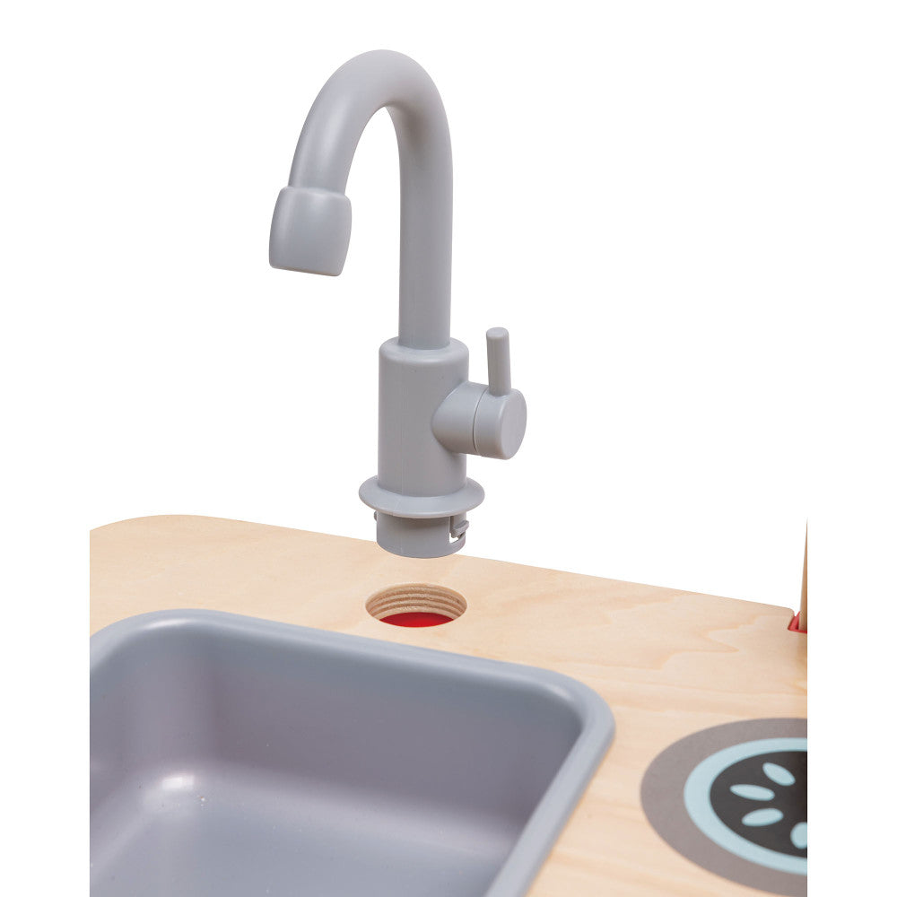 Hape: Cook & Create Countertop Kitchen Playset - Wooden Sounds Toy