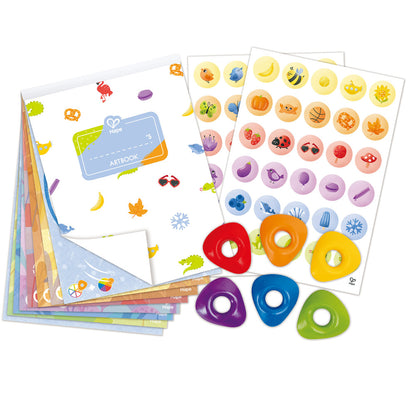 Hape: Crayon Coloring - 18pc Art Set, Animal & Nature Theme