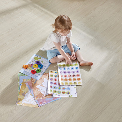 Hape: Crayon Coloring - 18pc Art Set, Animal & Nature Theme