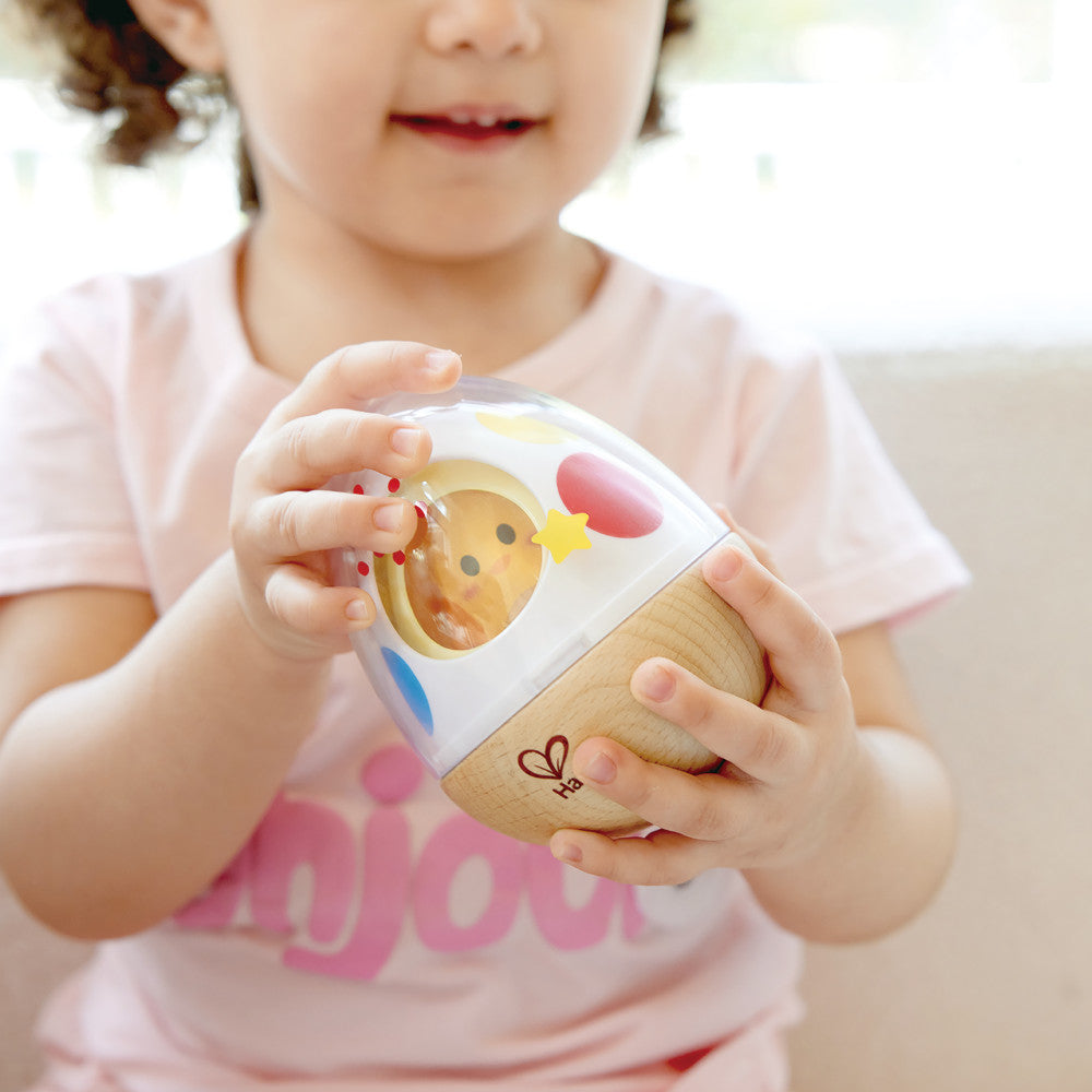 Hape: Wobble Wonder Stacker - Nesting Chicken & Egg Shell Toy