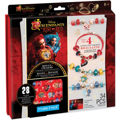 Make It Real: Descendants 4 Rise Of Red - Queen Of Charms - 34pc DIY Jewelry Kit
