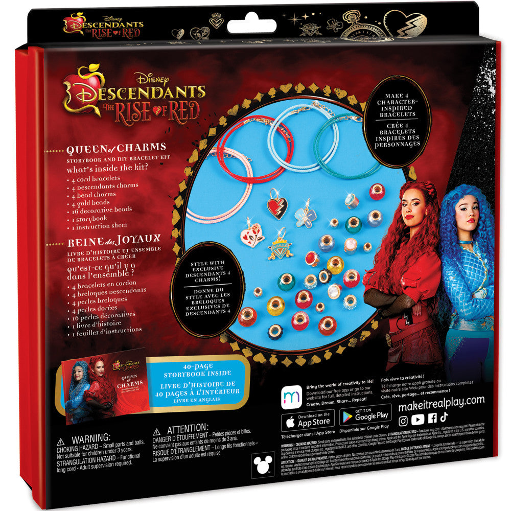 Make It Real: Descendants 4 Rise Of Red - Queen Of Charms - 34pc DIY Jewelry Kit