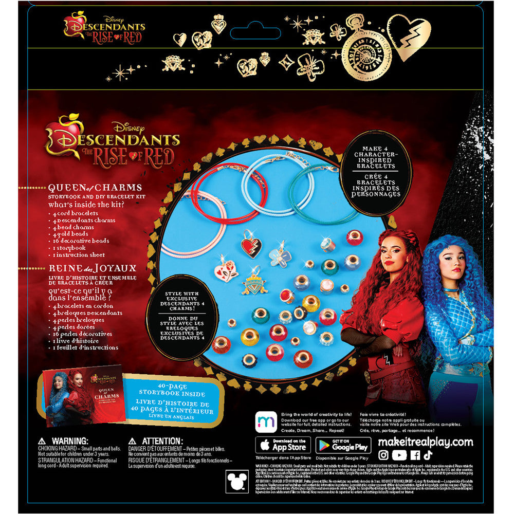 Make It Real: Descendants 4 Rise Of Red - Queen Of Charms - 34pc DIY Jewelry Kit