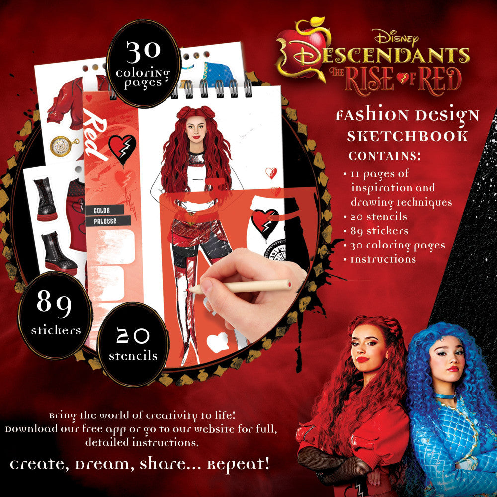 Make It Real: Descendants 4 Rise Of Red Fashion Design Sketchbook