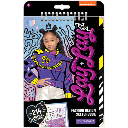 That Girl Lay Lay Fashion Design Sketchbook with 214 stickers and stencils