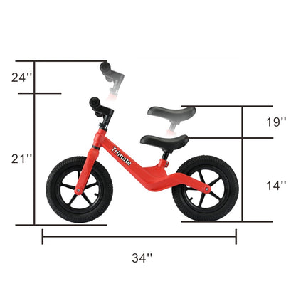 Boys 12 inch Trimate Toddler Balance Bike, Red - No Pedal Sport Bike