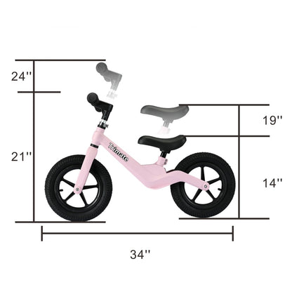 Girls 12 inch Trimate Toddler Balance Bike, Pink - No Pedal Sport Bike