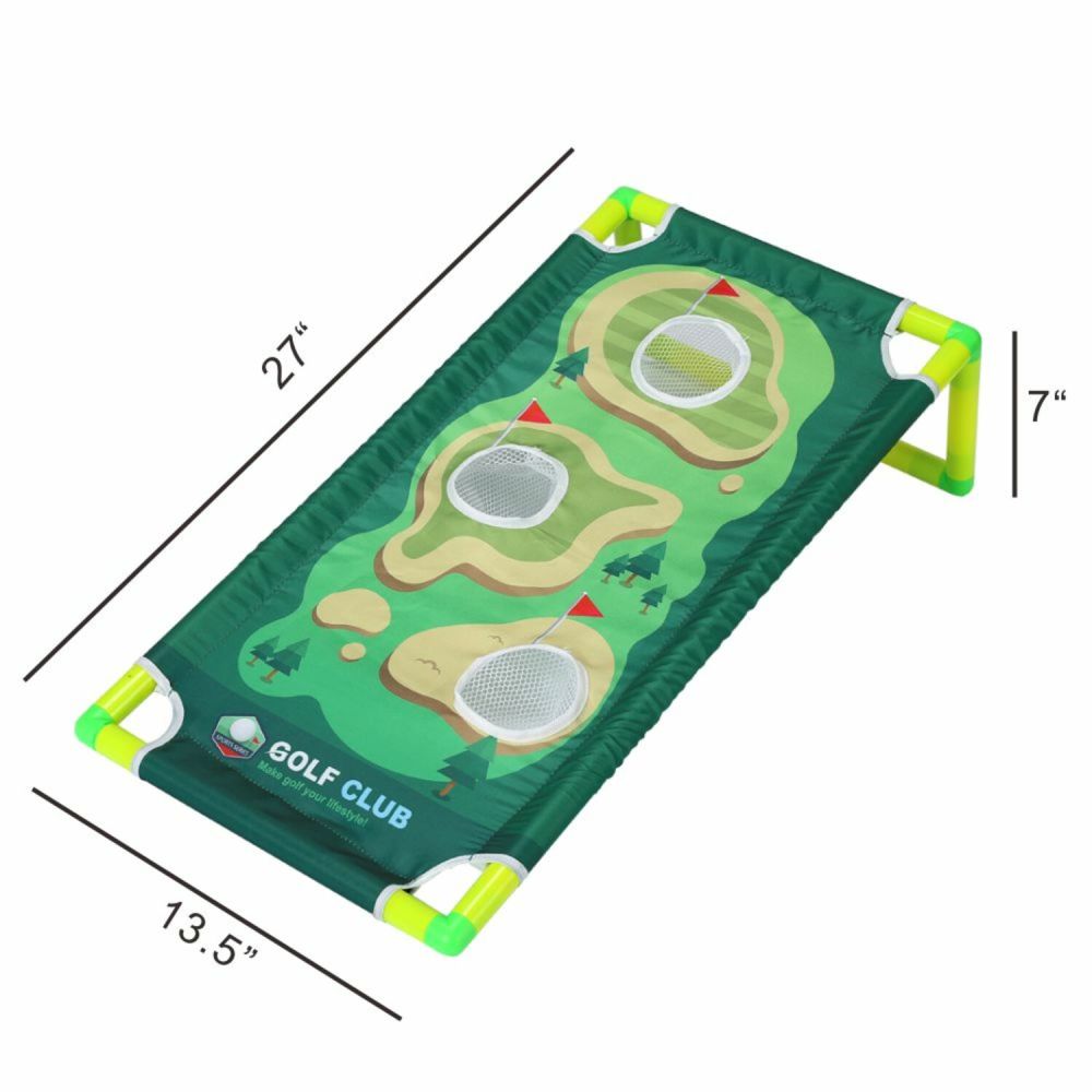 Trimate Toddler Golf Set with 2-in-1 Cornhole Board, Golf Club for Indoor and Outdoor Sports