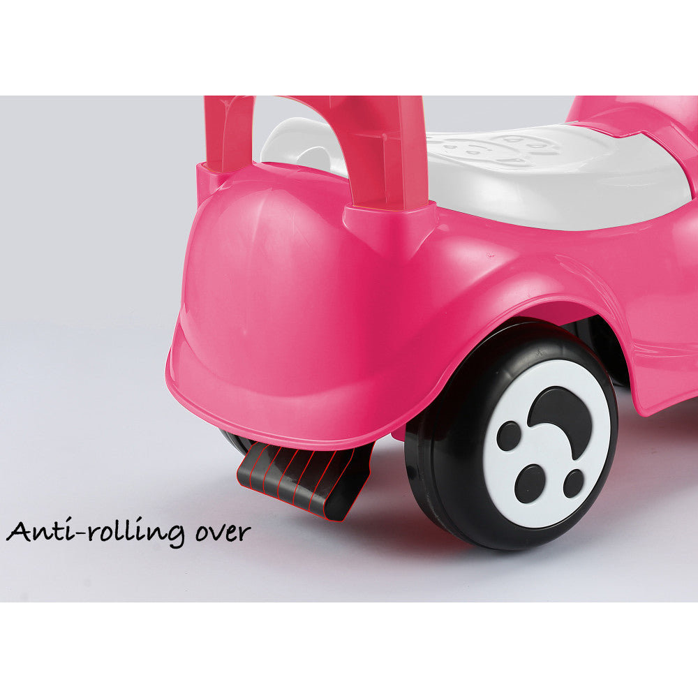 Timate: Push & Ride Racer - Pink & Monkey - Foot-To-Floor Car Ride-On