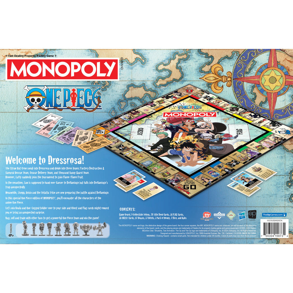 MONOPOLY: One Piece - Collectible Licensed Edition Board Game, Ages 8+