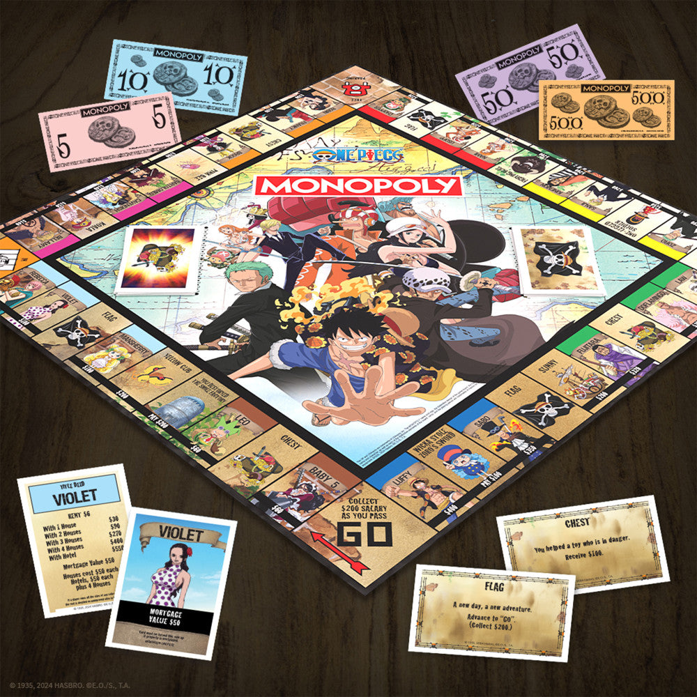 MONOPOLY: One Piece - Collectible Licensed Edition Board Game, Ages 8+