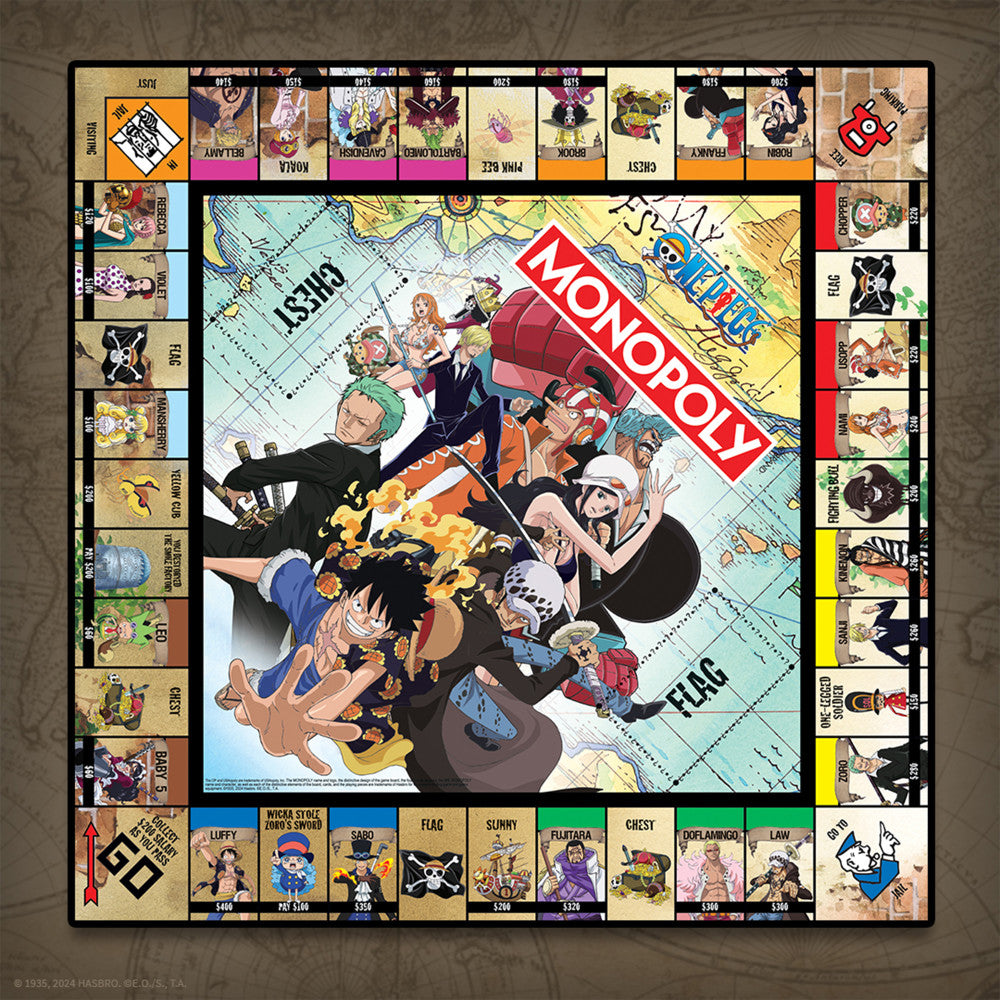 MONOPOLY: One Piece - Collectible Licensed Edition Board Game, Ages 8+