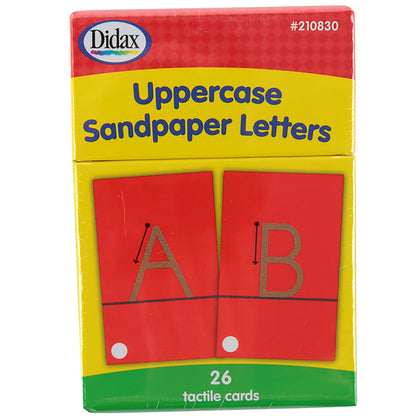Tactile Sandpaper Uppercase Letters 26-Card Set