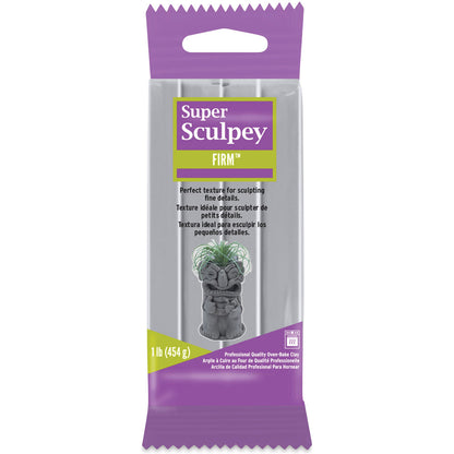 Sculpey: Super Sculpey Firm Clay - Gray, 1lb - Polymer Oven Bake Clay