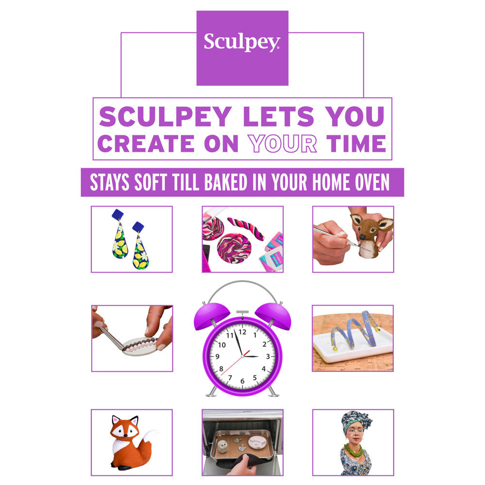 Super Sculpey: Ultralight White - 8oz Pack - Lightweight Polymer Oven Bake Clay