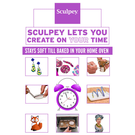 Super Sculpey: Ultralight White - 8oz Pack - Lightweight Polymer Oven Bake Clay