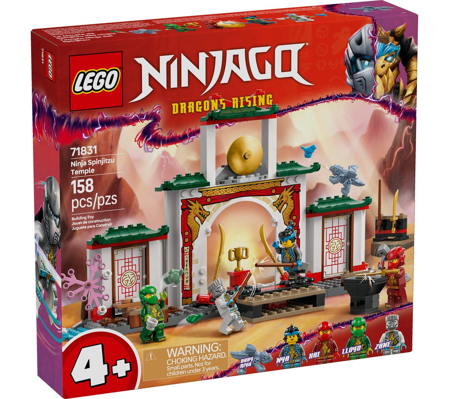 LEGO® NINJAGO® Ninja Spinjitzu Temple Action Toy Playset 71831