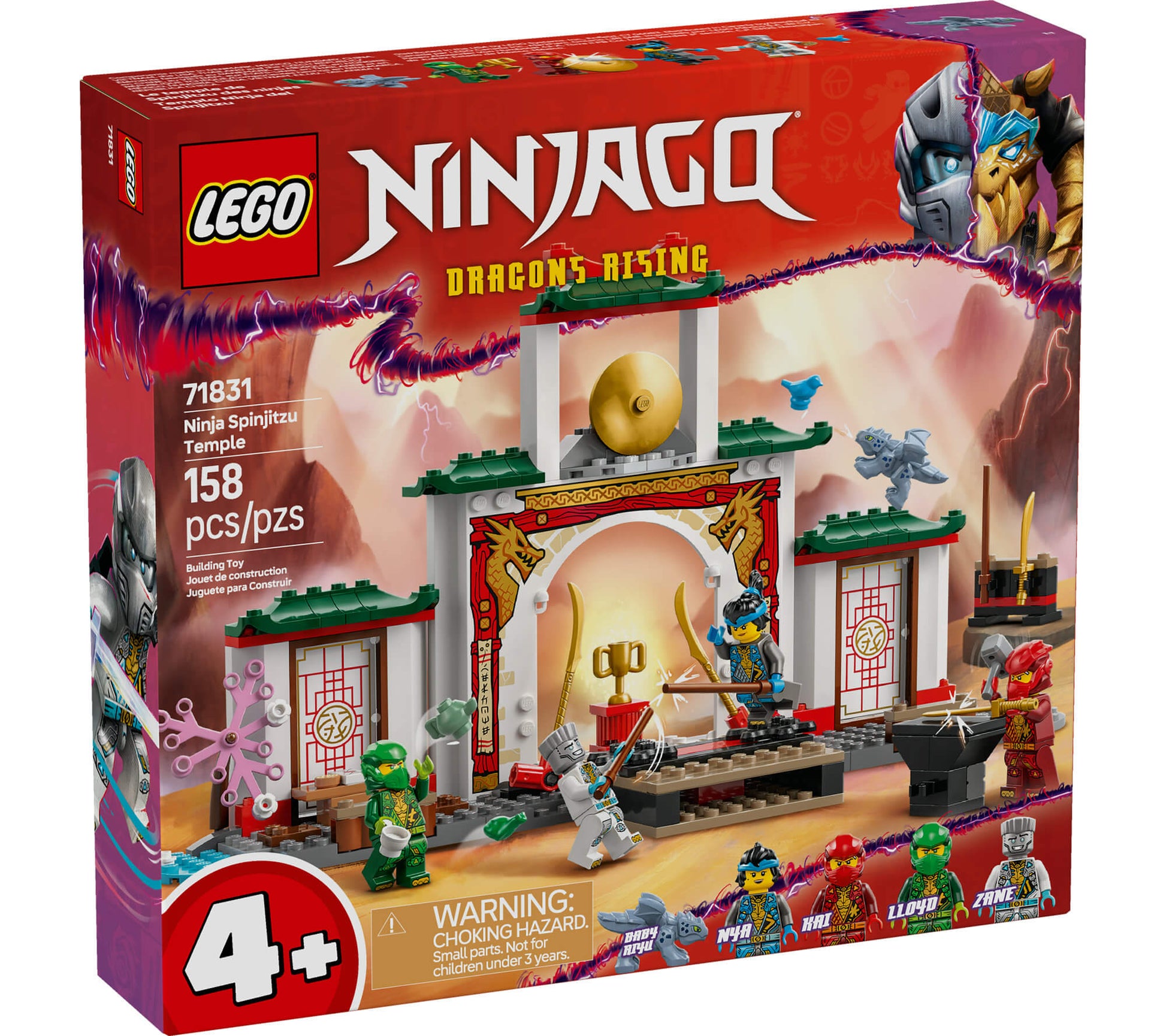 LEGO® NINJAGO® Ninja Spinjitzu Temple Action Toy Playset 71831