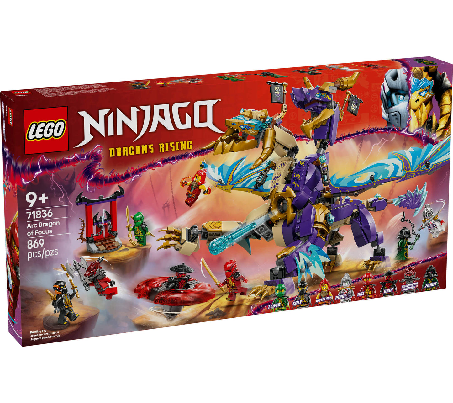 LEGO® NINJAGO® Arc Dragon of Focus Ninja Toy Set 71836