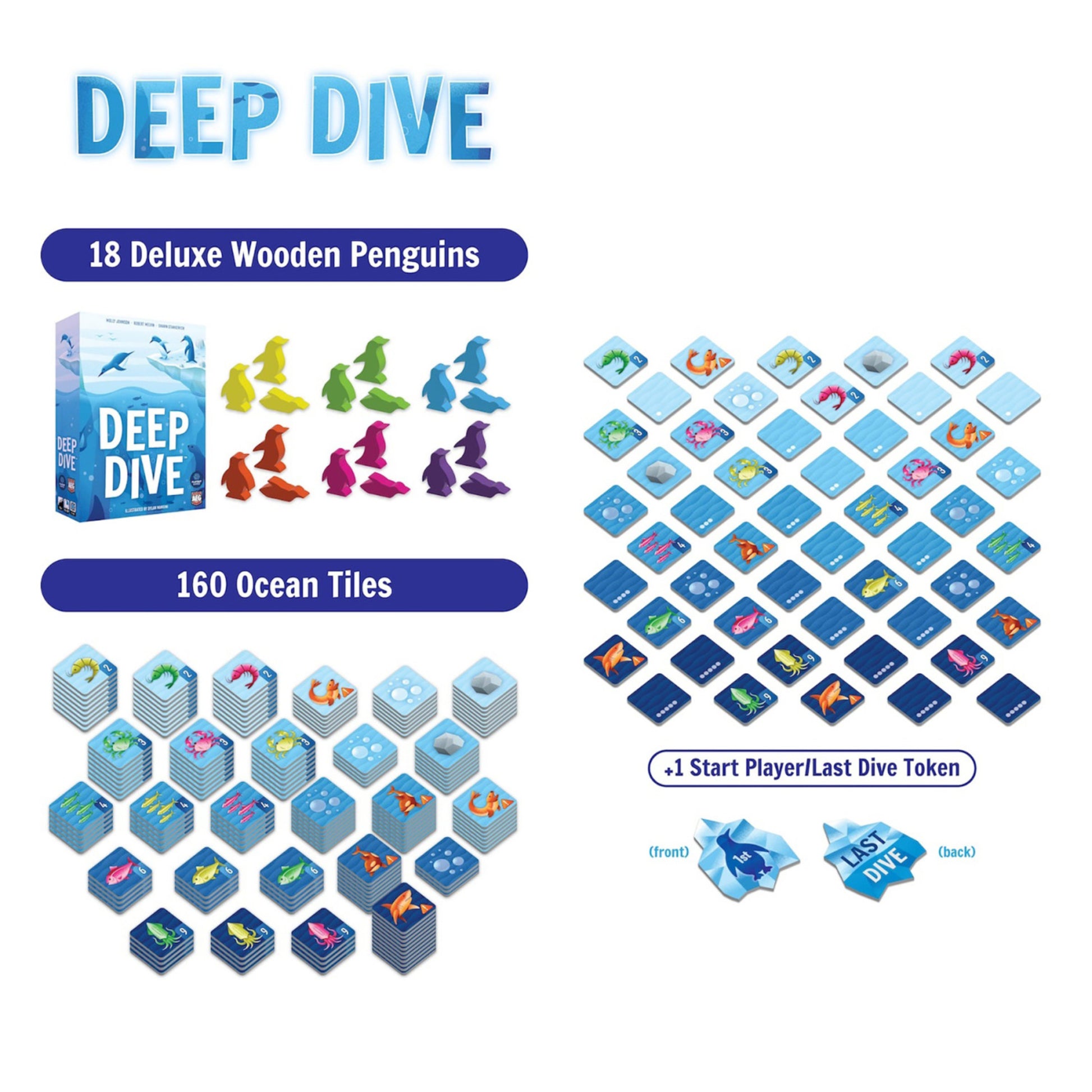 Deep Dive - AEG Ocean-Themed Matching Tile Game