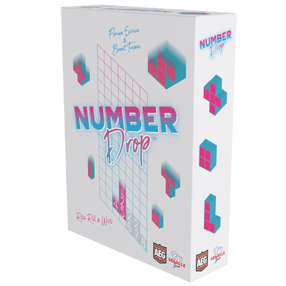 Number Drop Retro Edition Roll & Write Strategy Game
