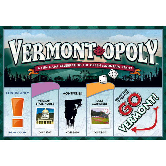 Vermont-Opoly State Adventure Board Game for Families, Ages 8+