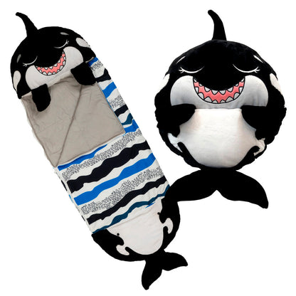 Happy Nappers: Pillow & Sleepy Sack: Medium -  Ozzy The Black Shark, Kids 3+