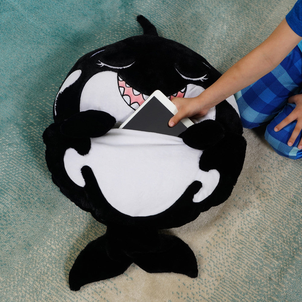 Happy Nappers: Pillow & Sleepy Sack: Medium -  Ozzy The Black Shark, Kids 3+