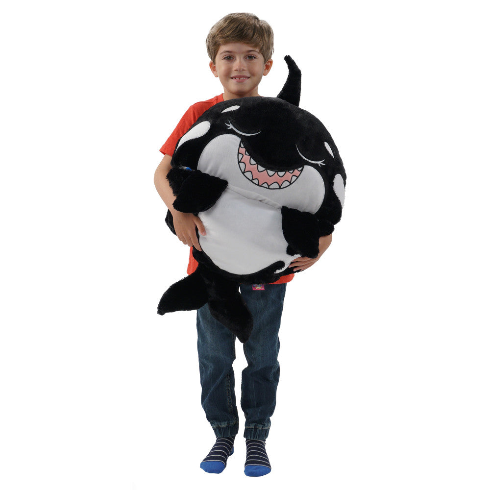 Happy Nappers: Pillow & Sleepy Sack: Medium -  Ozzy The Black Shark, Kids 3+