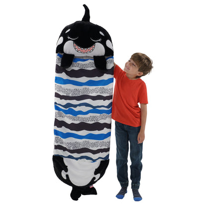 Happy Nappers: Pillow & Sleepy Sack: Medium -  Ozzy The Black Shark, Kids 3+