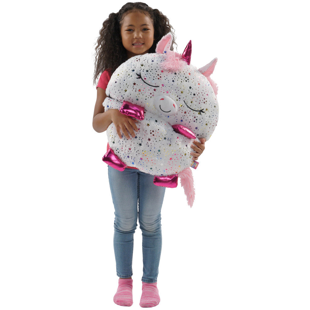 Happy Nappers: Pillow & Sleepy Sack Large - Shimmer Unicorn, Kids 7+