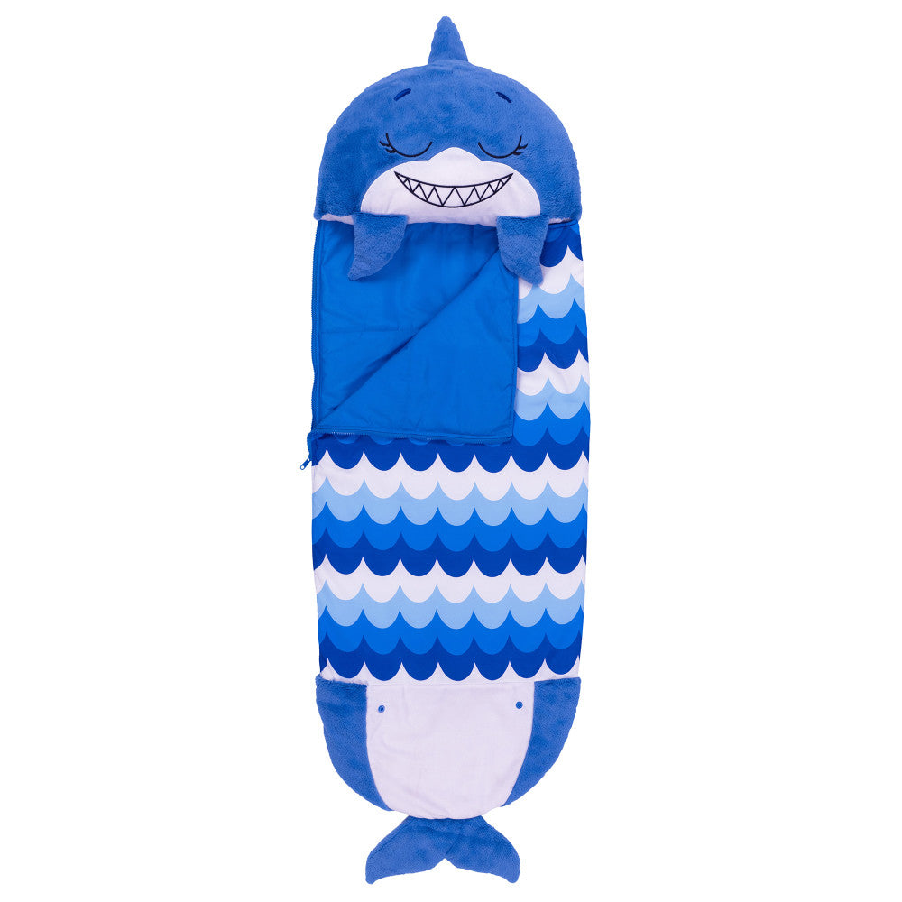 Happy Nappers: Pillow & Sleepy Sack: Large - Blue Shark, Kids 7+
