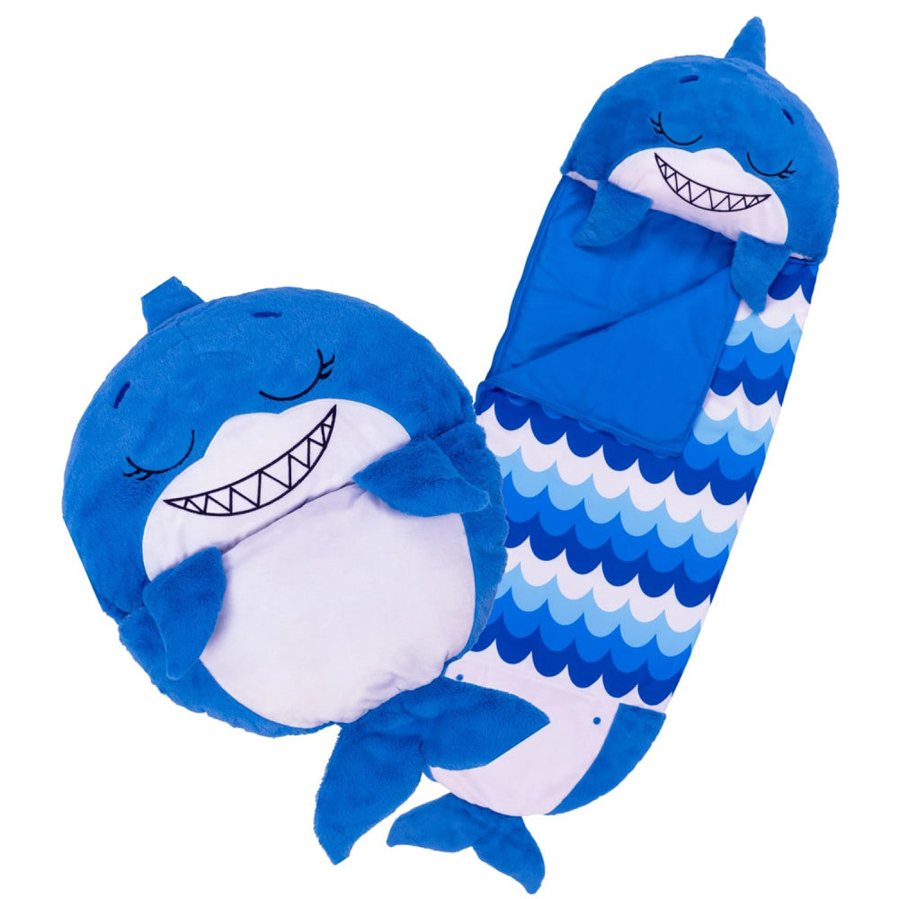 Happy Nappers: Pillow & Sleepy Sack: Large - Blue Shark, Kids 7+