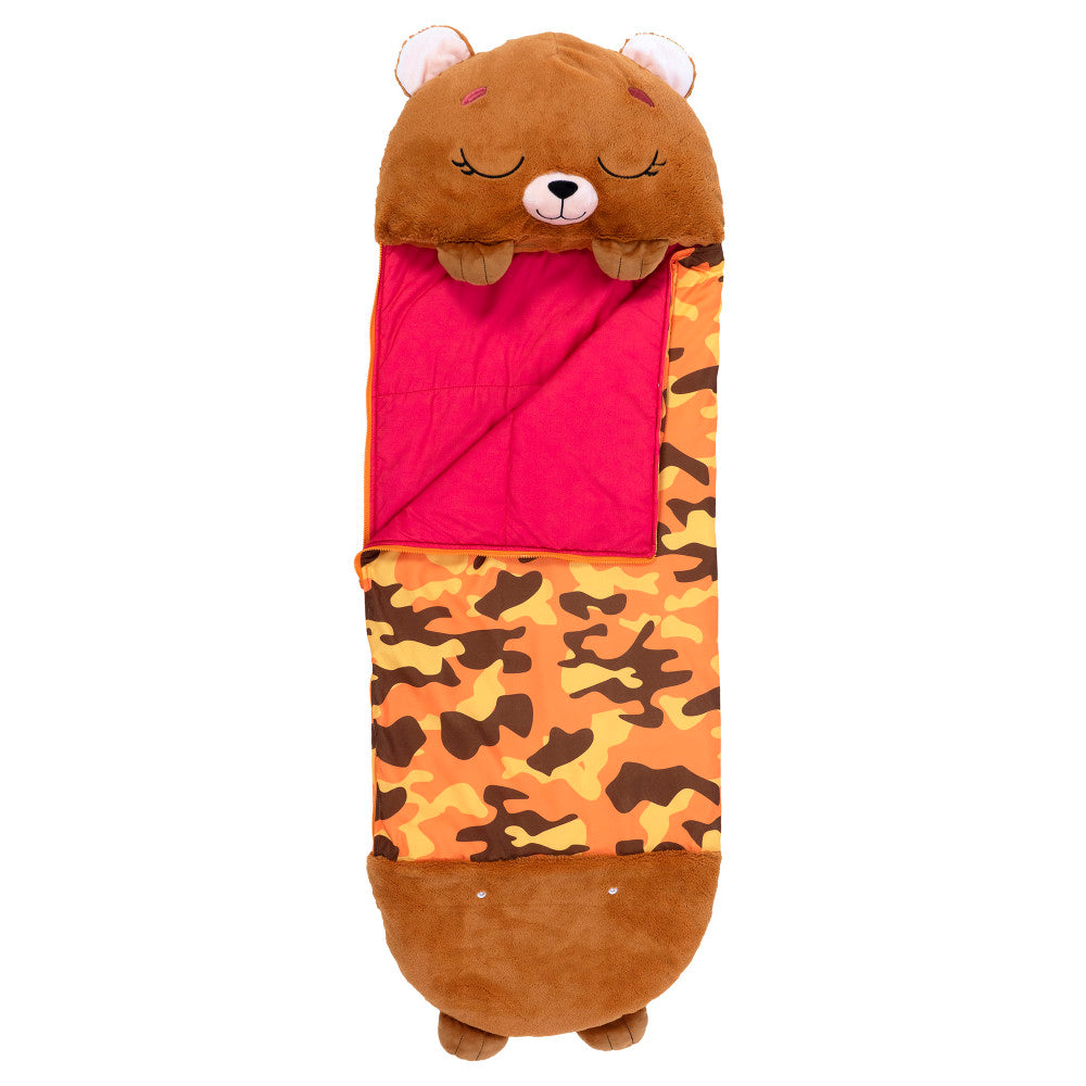 Happy Nappers: Pillow & Sleepy Sack: Large - Benny The Brown Bear, Kids 7+