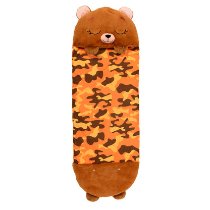 Happy Nappers: Pillow & Sleepy Sack: Large - Benny The Brown Bear, Kids 7+