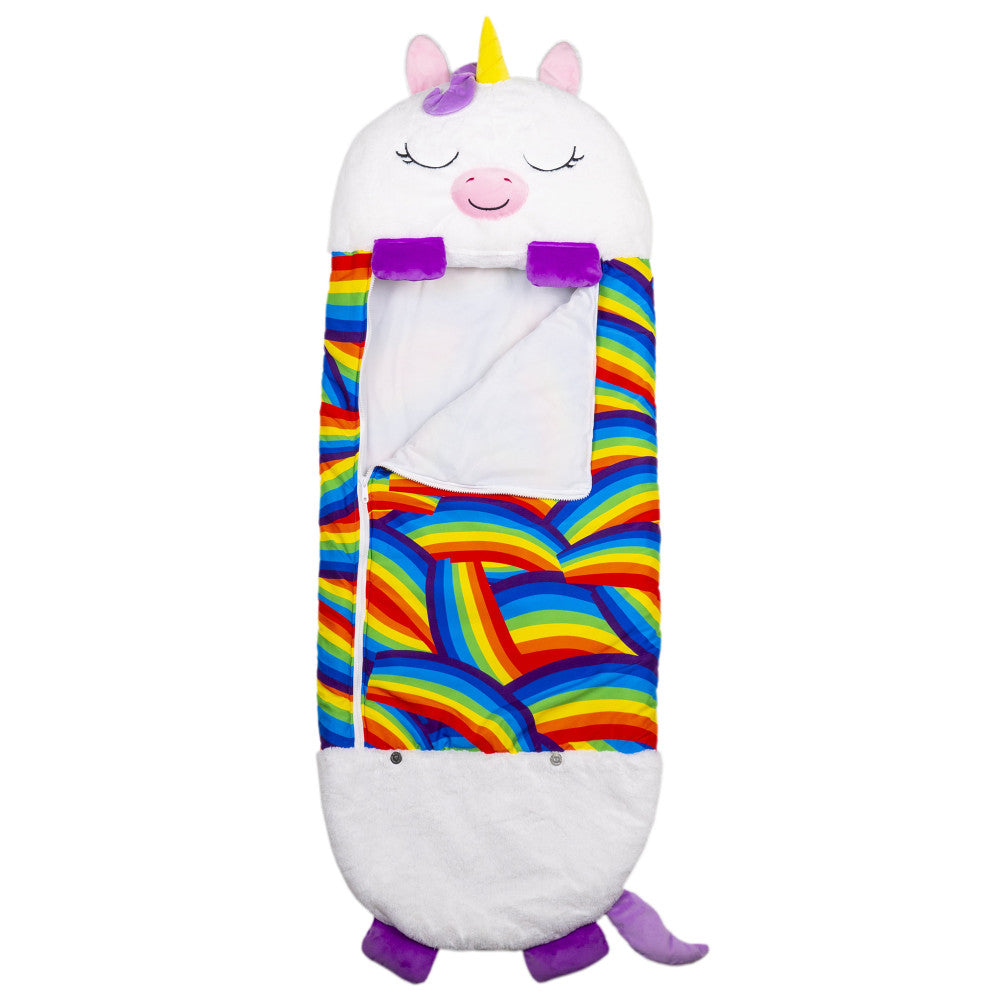 Happy Nappers: Pillow & Sleepy Sack: Medium - White Unicorn, Kids 3+