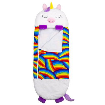 Happy Nappers: Pillow & Sleepy Sack: Medium - White Unicorn, Kids 3+