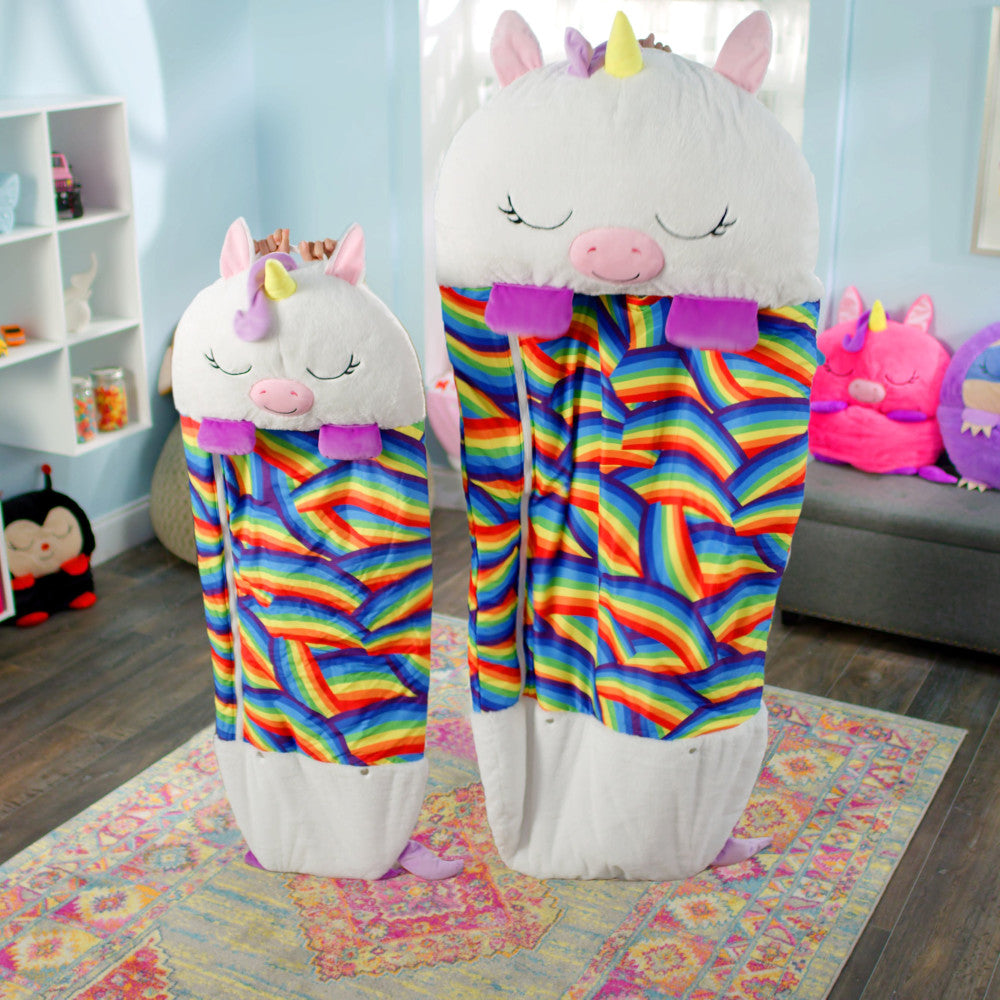 Happy Nappers: Pillow & Sleepy Sack: Medium - White Unicorn, Kids 3+